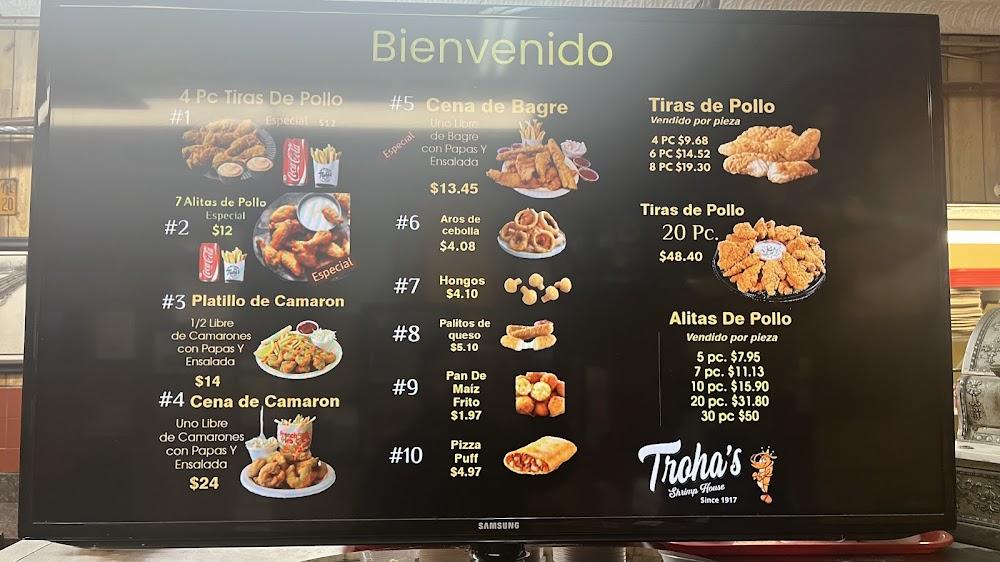 Troha's Chicken & Shrimp House Menu image 1